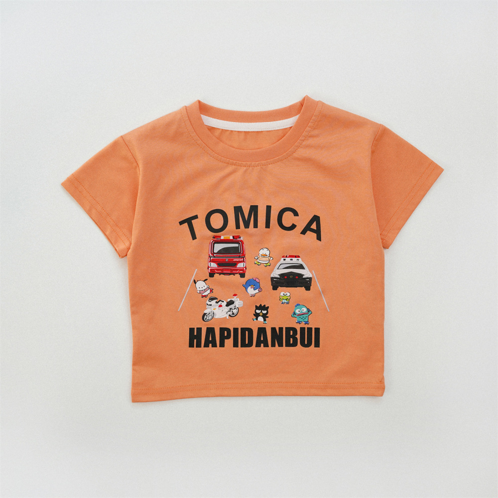 tomica日式卡通中小童短袖t恤儿童夏纯棉半袖男女宝宝夏季上衣
