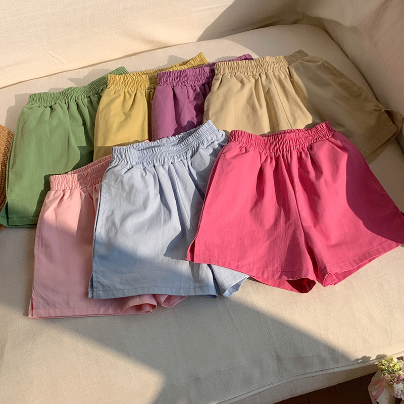 韩版童装儿童短裤夏天外穿韩版男童裤子薄款女童宝宝休闲裤麻棉