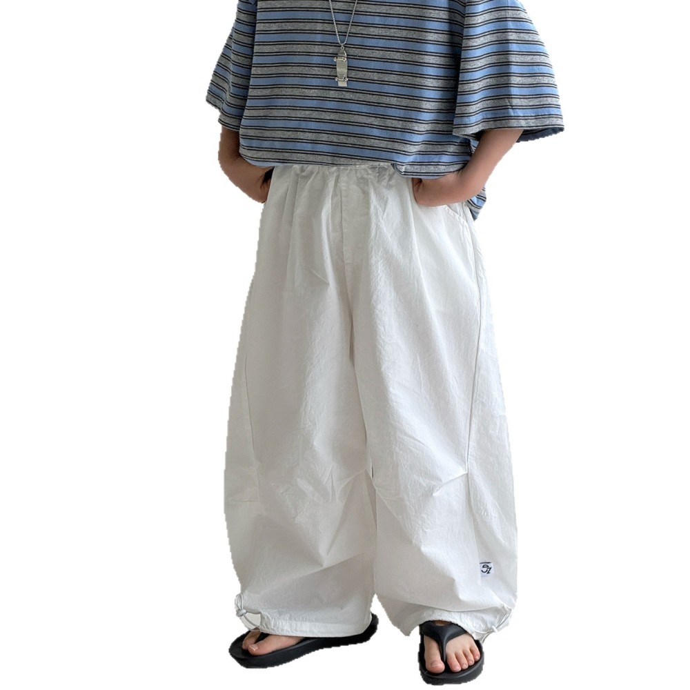 棉小铺男童防蚊裤夏季儿童裤子2026新款韩版童装白色全棉宽松清凉