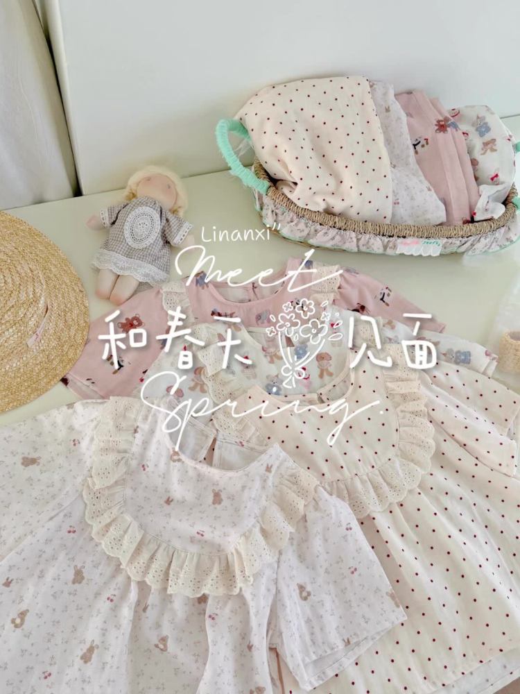 87202女童夏季睡衣套装2026年新款儿童家居服全棉睡衣韩版两件套