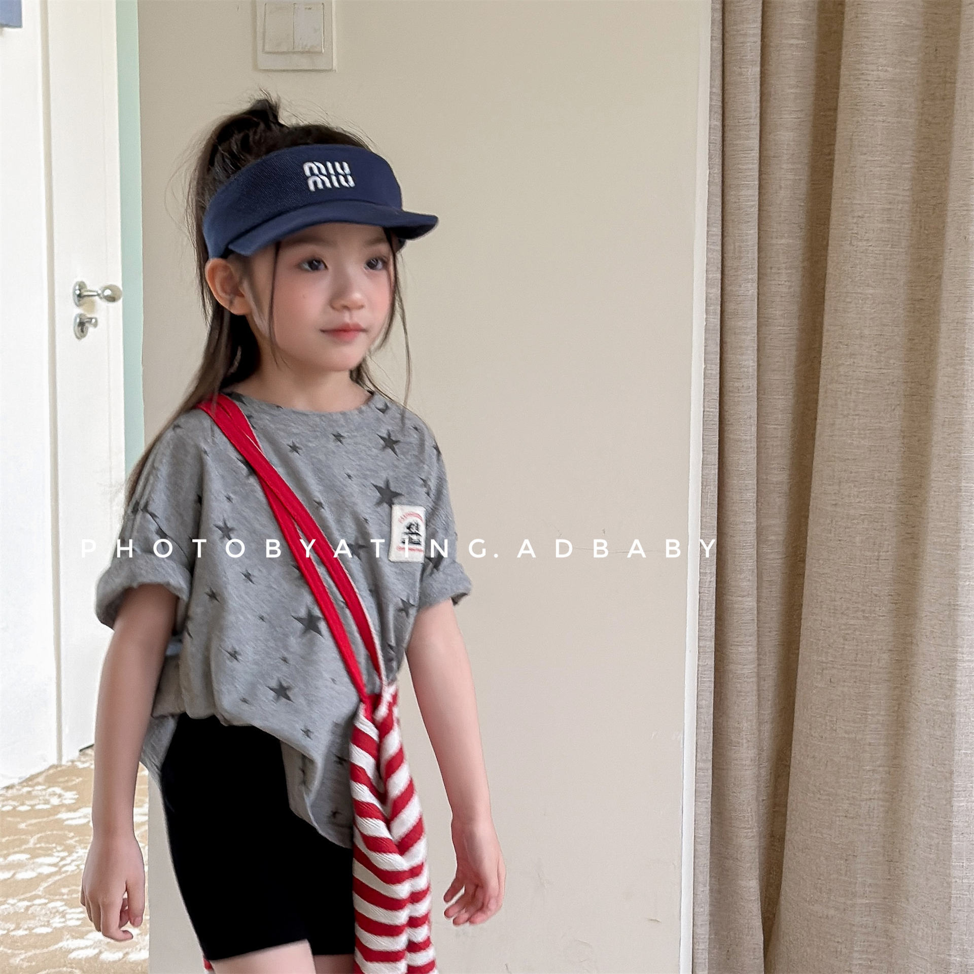 2026童装夏季儿童韩版活性印花女童短袖T恤夏装男童打底衫7222