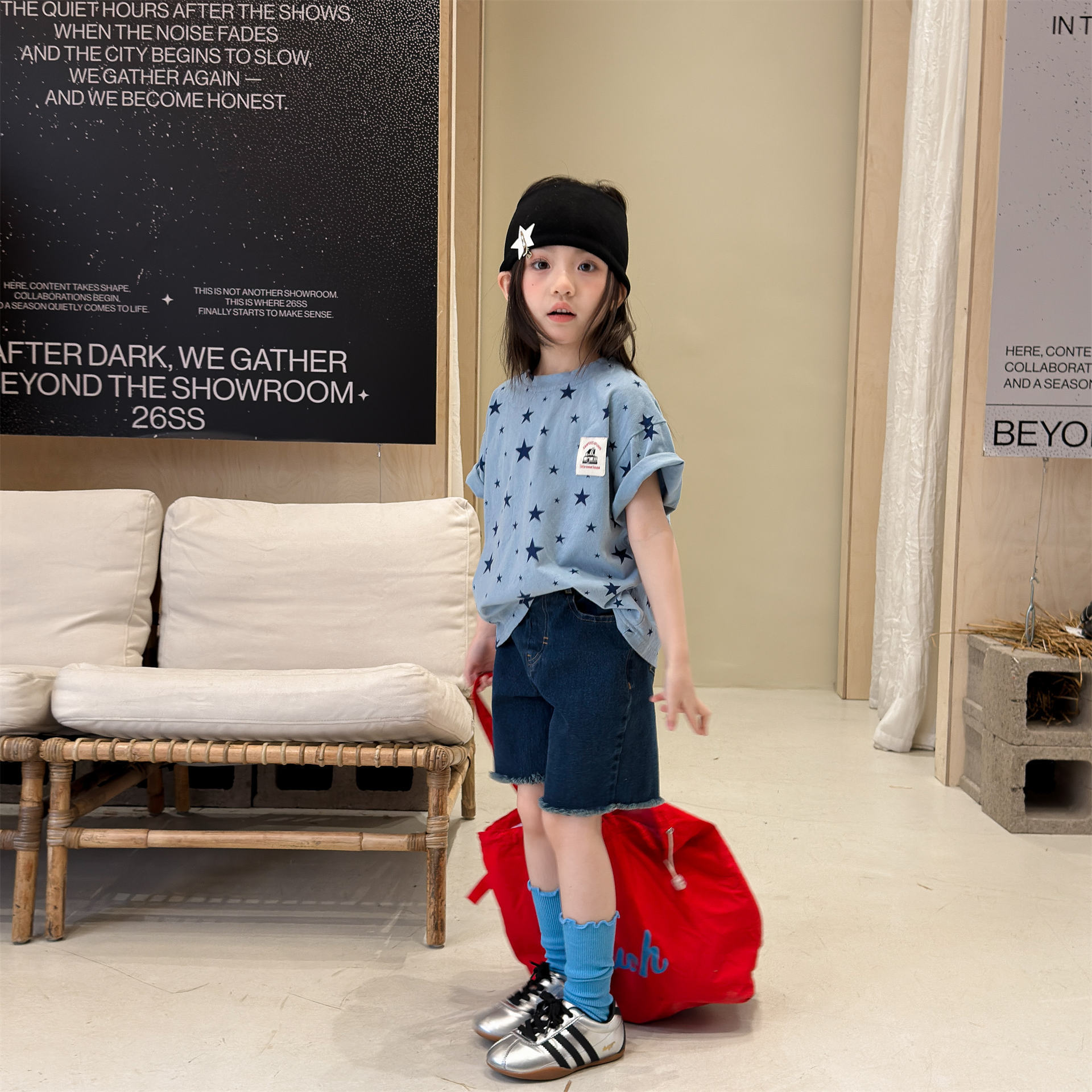 2026童装夏季儿童韩版活性印花女童短袖T恤夏装男童打底衫7222