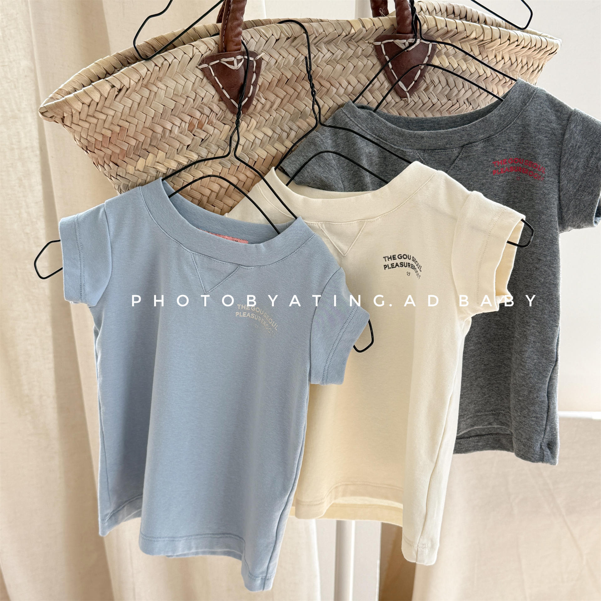 湖州织里童装夏季儿童韩版女童短袖T恤夏装男童夏款打底衫6286
