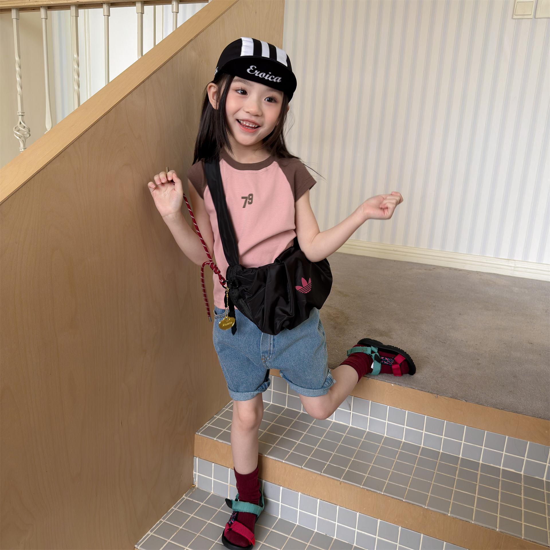 湖州织里童装夏季儿童韩版女童短袖T恤夏装男童夏款打底衫7229