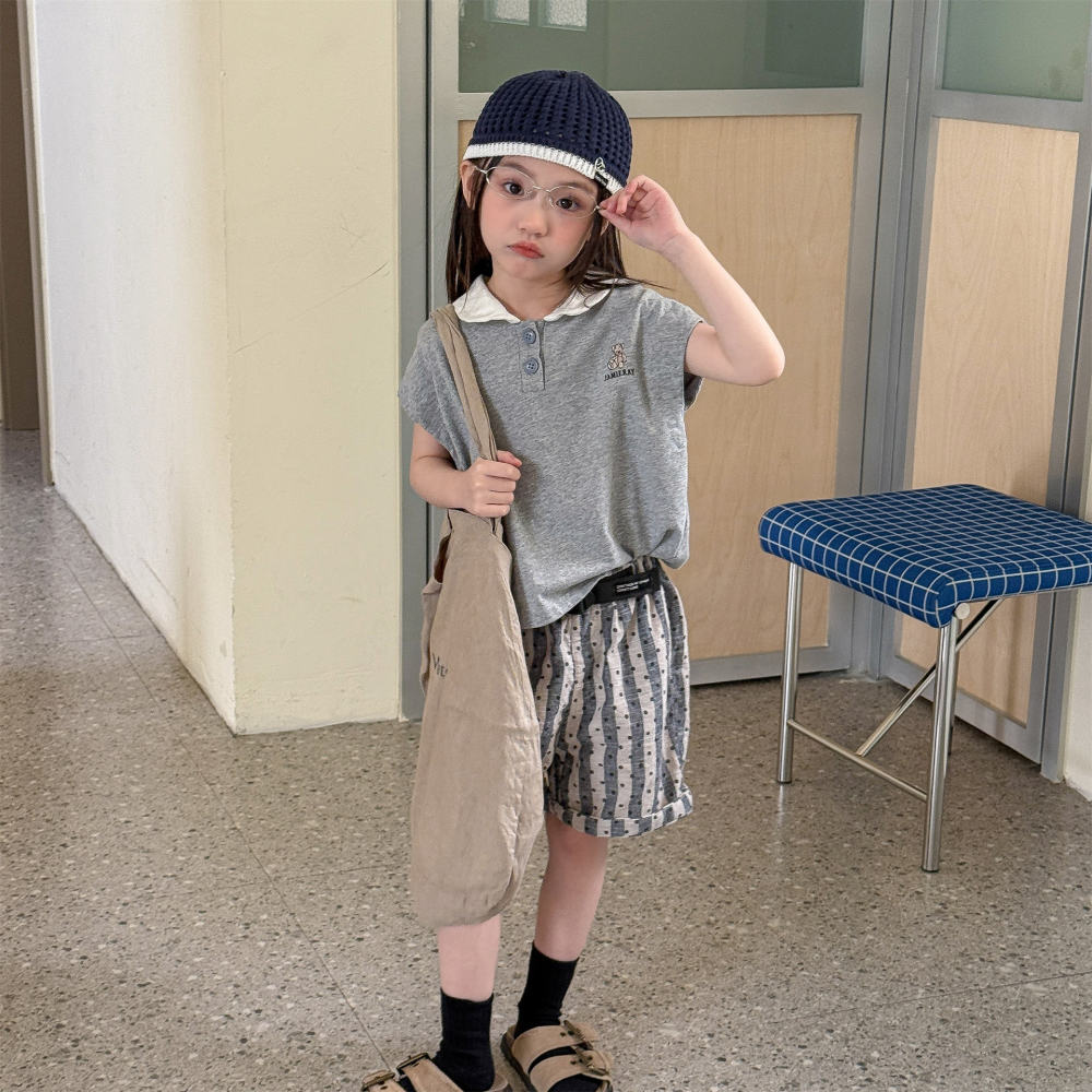 2026湖州织里童装夏季韩版儿童夏装polo衫男童女童短袖T恤7202