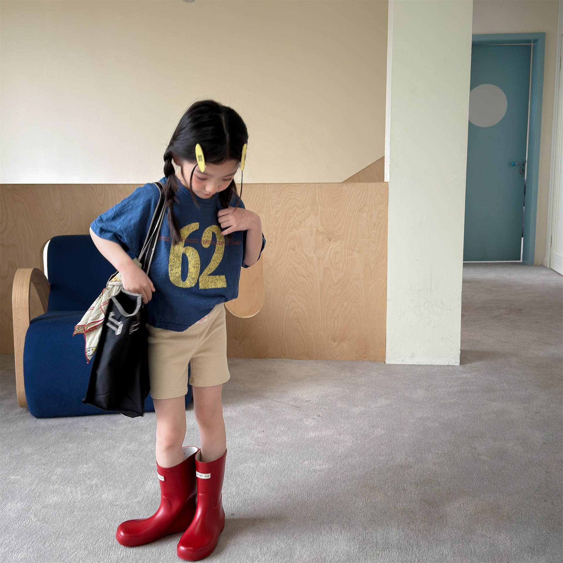 2026童装夏季儿童韩版活性印花女童短袖T恤夏装男童打底衫7238