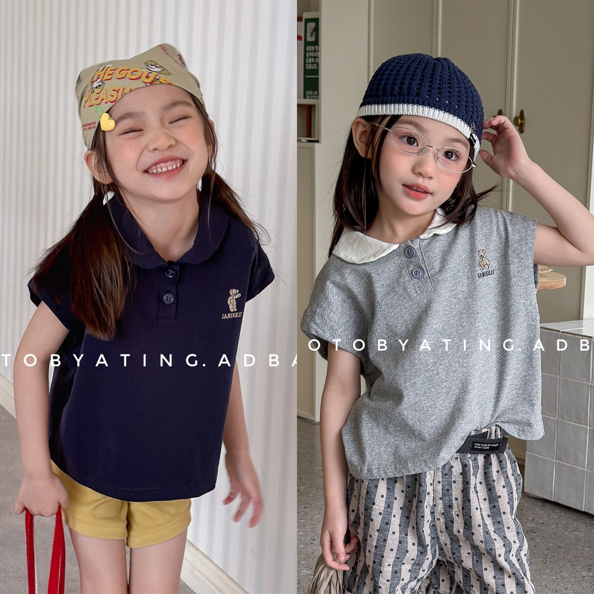 2026湖州织里童装夏季韩版儿童夏装polo衫男童女童短袖T恤7202