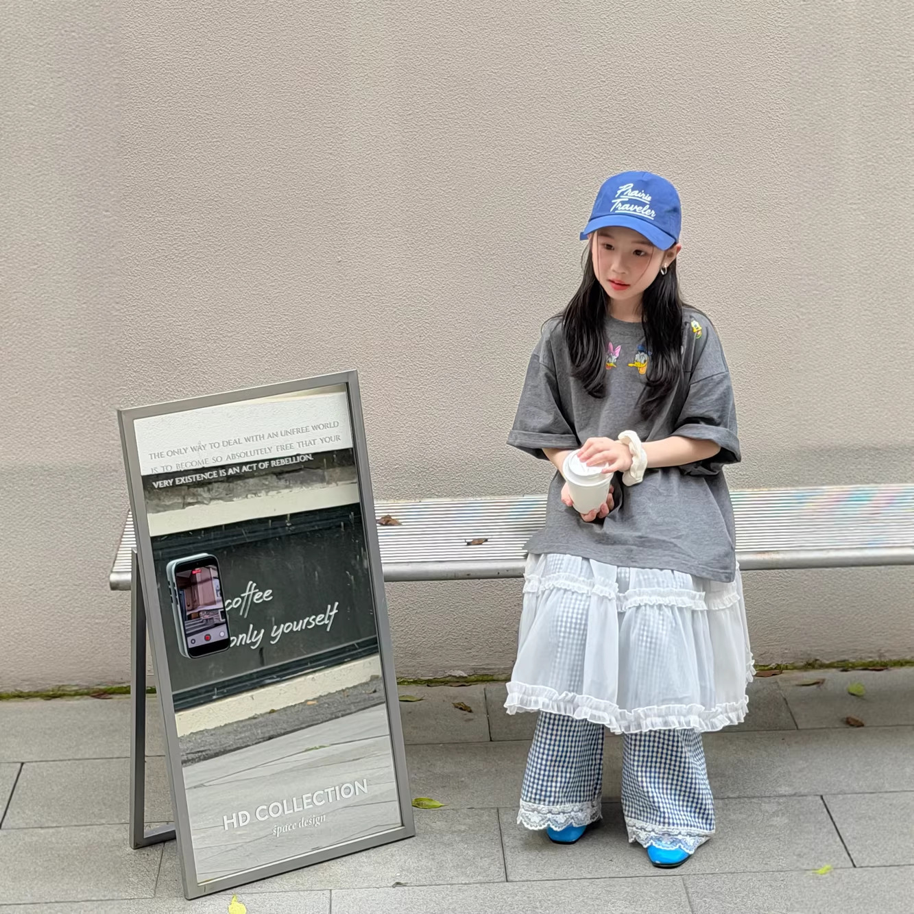 末小蒙童T恤2026夏季女童韩版卡通印花短袖儿童圆领休闲宽松上衣