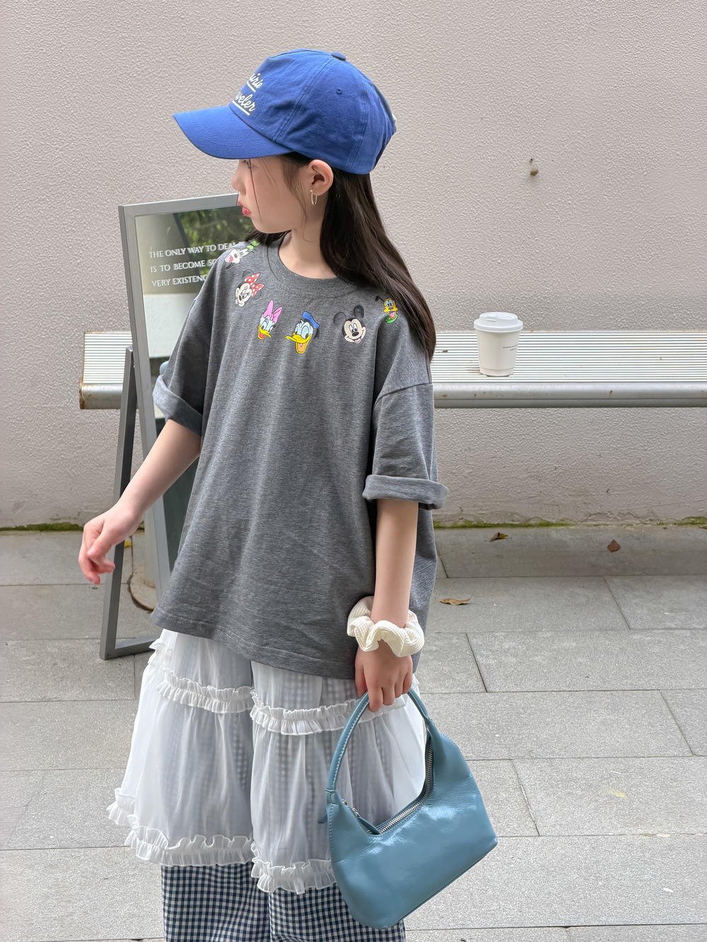 末小蒙童T恤2026夏季女童韩版卡通印花短袖儿童圆领休闲宽松上衣