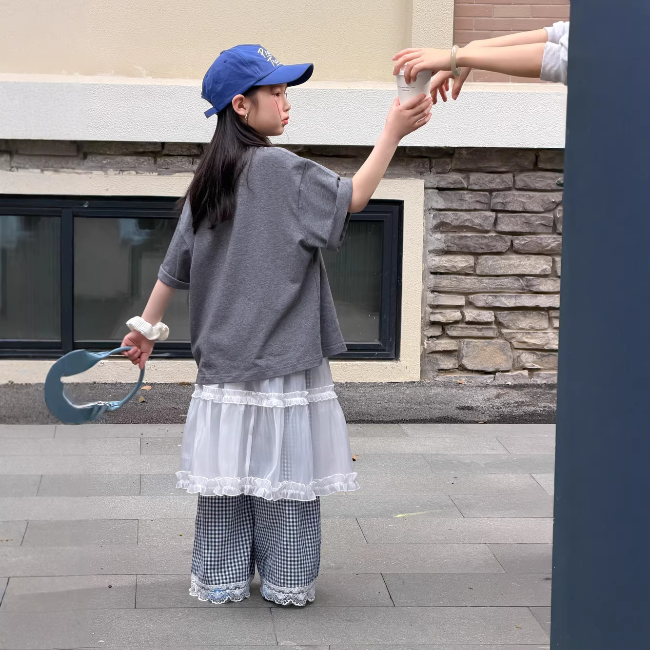 末小蒙童T恤2026夏季女童韩版卡通印花短袖儿童圆领休闲宽松上衣