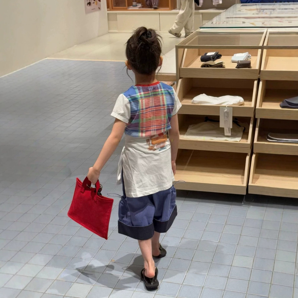 女童套装26夏季新款韩版卡通娃娃可爱短袖织里童装儿童翻边中裤潮