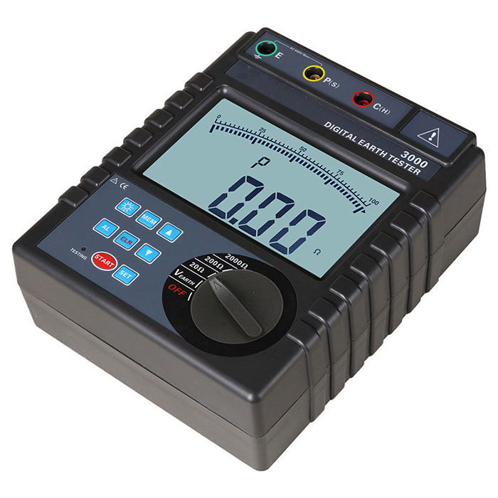 2000 Range Digital Earth Resistance Meter