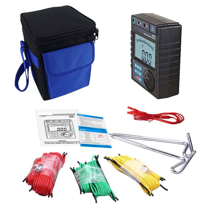 2000 Range Digital Earth Resistance Meter