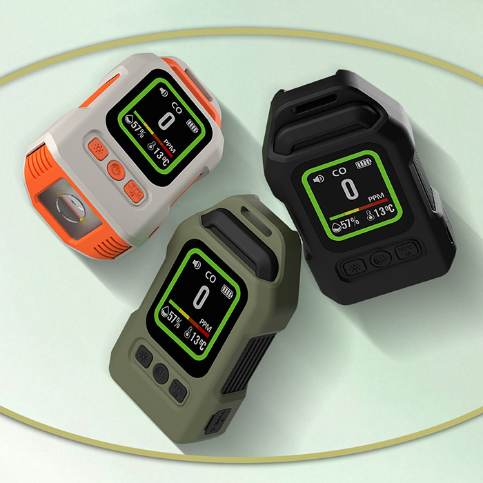 Portable CO Gas Monitor Alarm | Temperature Humidity Detect | Indoor & Outdoor