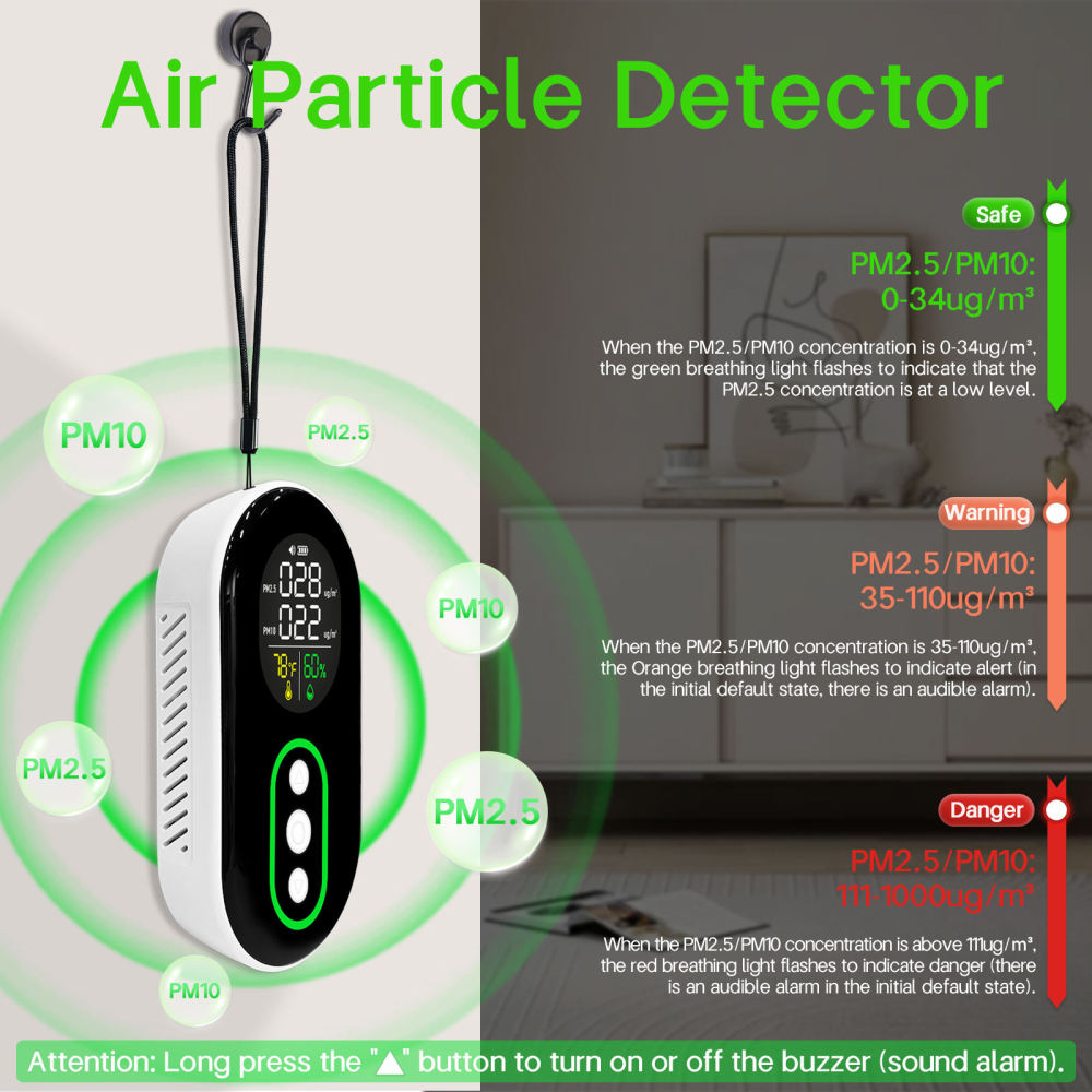 4-in-1 Portable Air Quality Monitor PM2.5/PM10