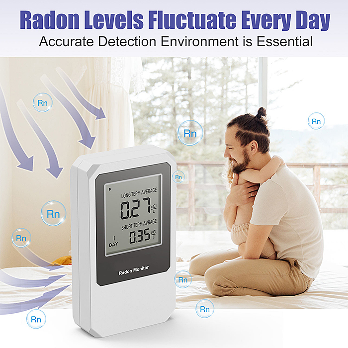 Handheld Air Quality Monitor Radon Meter