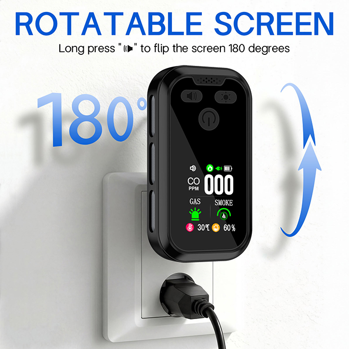 5-in-1 Smoke Detector CO Home Safety Alarm