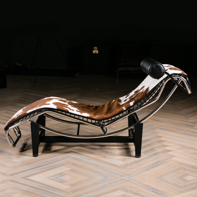 LC4 Chaise-White&Brown