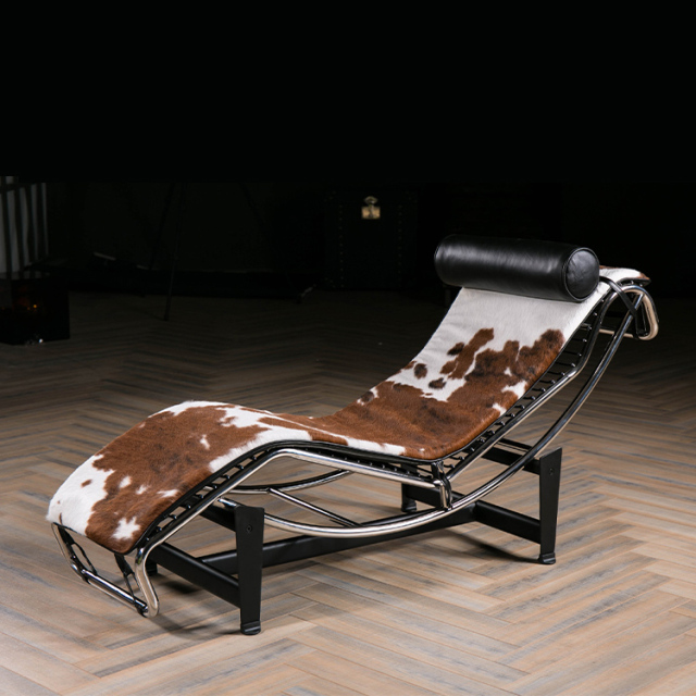 LC4 Chaise-White&Brown