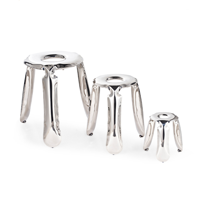 Zeita Plopp Mini  Stool-Silver