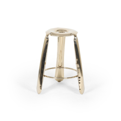Zeita Plopp Bar  Stool-Champange