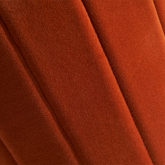 Allegra Orange Velvet Footstool