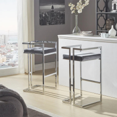 Ezra Velvet Stool