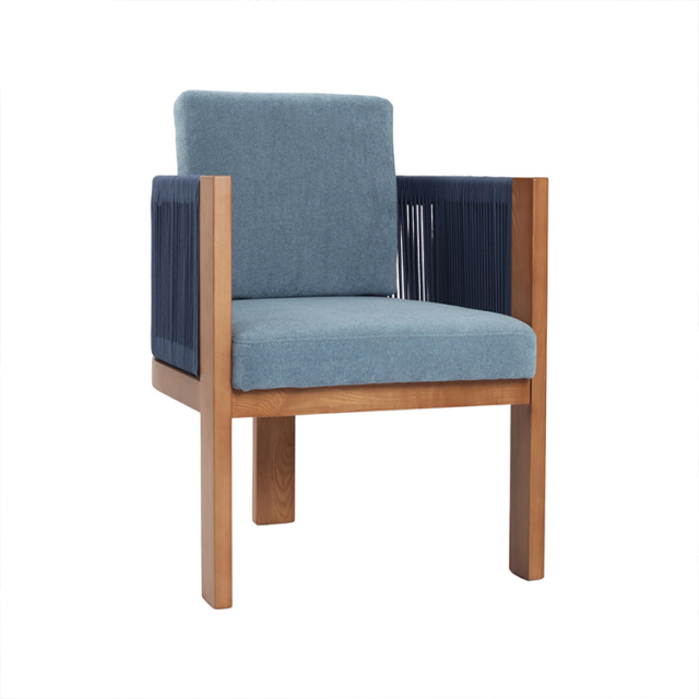 Faux Out Door Lounge-Dark Blue