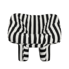 Tiger-print lounge chair-Black&White Check