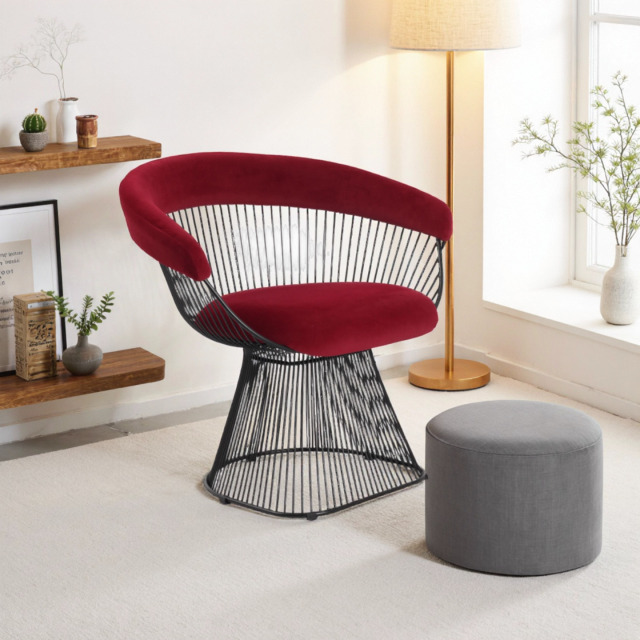 Platner Lounge-Black Painting