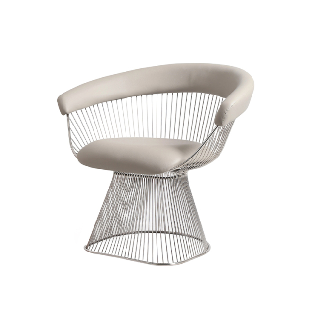 Platner Lounge-Silver