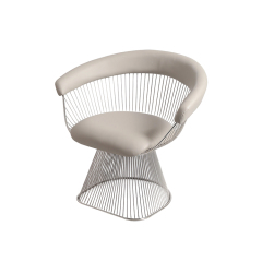 Platner Lounge-Silver