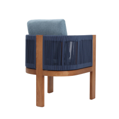Faux Out Door Lounge-Dark Blue