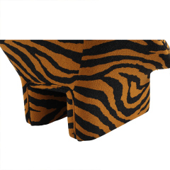 Tiger-print lounge chair