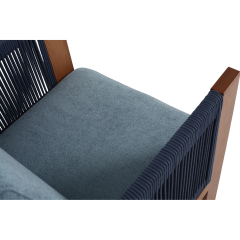 Faux Out Door Lounge-Dark Blue