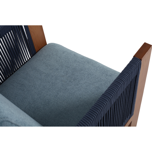 Faux Out Door Lounge-Dark Blue