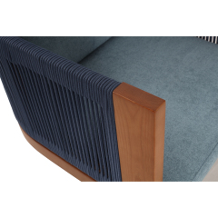 Faux Out Door Lounge-Dark Blue