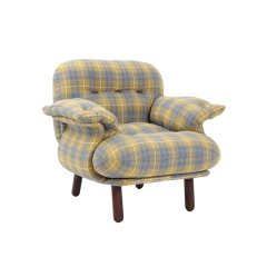 E. Cobianchi lounge chair-Yellow Blue