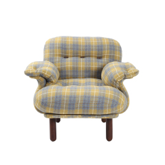 E. Cobianchi lounge chair-Yellow Blue