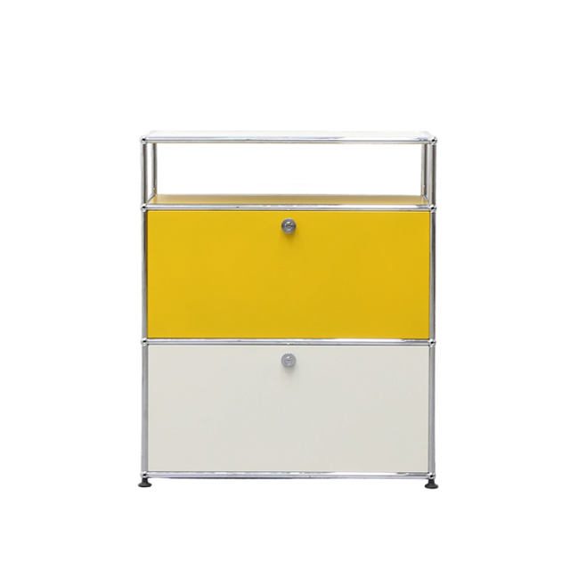 Storage Cabinet- Yellow White