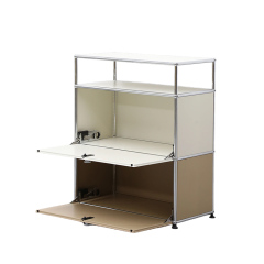 Storage Cabinet-Milky Brown&White