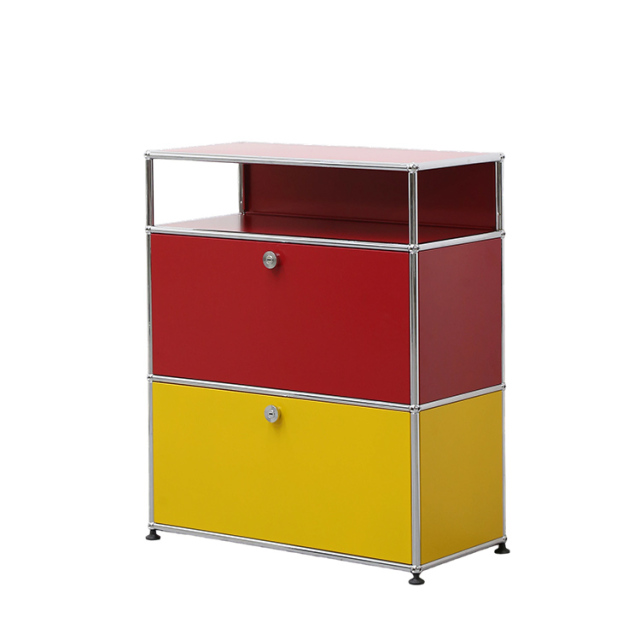 Storage Cabinet-Red Yellow