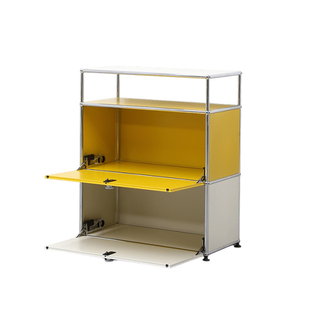 Storage Cabinet- Yellow White