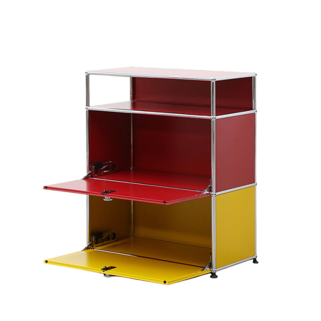 Storage Cabinet-Red Yellow
