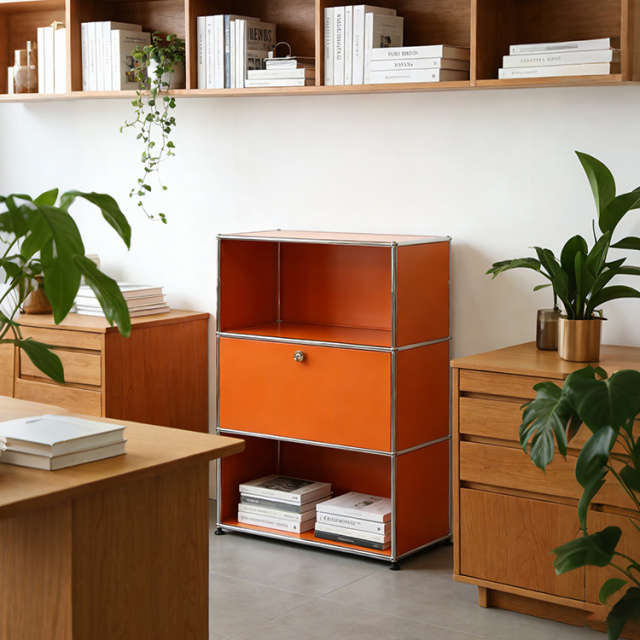 Storage Cabinet-Orange