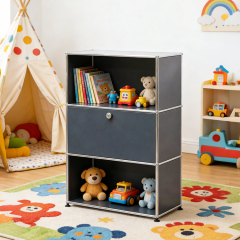 Storage Cabinet-Grey Blue