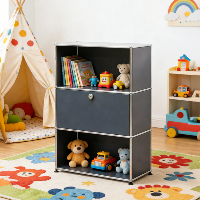 Storage Cabinet-Grey Blue