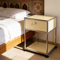 Bedside table-Light Yellow
