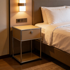 Bedside table-Milky Brown