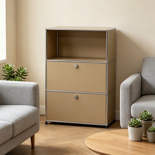 Storage Cabinet-Milky Brown